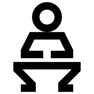 Squat Yoga Pose Icon from Atlas Line Set