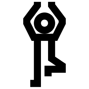 Tree Pose Icon from Atlas Line Set