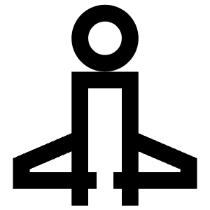 Yoga Pose Icon from Atlas Line Set