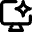 Computer Ai Spark Icon from Micro Line Set