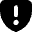 Warning Shield Icon from Micro Solid Set