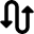 Arrow Curvy Up Down 2 icon - Free transparent PNG, SVG. No Sign up needed.
