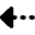 Arrow Dashed Left Icon from Micro Solid Set