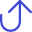 Arrow Turn Up Large icon - Free transparent PNG, SVG. No Sign up needed.