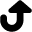 Arrow Turn Up Large icon - Free transparent PNG, SVG. No Sign up needed.