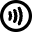 Contactless Payment Icon from Micro Line Set