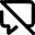 Chat Bubble Disable Square Icon from Micro Line Set