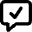 Chat Bubble Square Check Icon from Micro Line Set