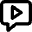 Chat Bubble Video Voice Note Icon from Micro Line Set