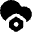 Cloud Setting Bolt Nut Icon from Micro Solid Set
