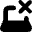Laptop Delete Cross Icon from Micro Solid Set