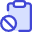 Interface File Clipboard Block icon - Free transparent PNG, SVG. No Sign up needed.