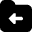 Folder Document Move File Back Icon from Micro Solid Set