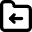 Folder Document Move File Back Icon from Micro Line Set