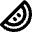 Water Melon Icon from Micro Line Set