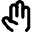 Open Hand Icon from Micro Line Set