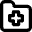 Medical Folder Icon from Micro Line Set