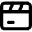 Movie Video Clip Icon from Micro Line Set