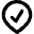 Location Pin Option Check Icon from Micro Line Set