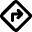 Map Direction Enable Icon from Micro Line Set
