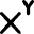 Exponent Base Icon from Micro Line Set