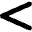 Less Than Sign Icon from Micro Solid Set