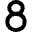 Number Eight Icon from Micro Solid Set
