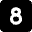 Number Eight Square Icon from Micro Solid Set