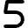 Number Five Icon from Micro Solid Set