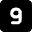 Number Nine Square Icon from Micro Solid Set