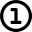 Number One Circle Icon from Micro Line Set