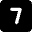 Number Seven Square Icon from Micro Solid Set
