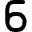 Number Six Icon from Micro Solid Set