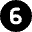 Number Six Circle Icon from Micro Solid Set