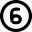 Number Six Circle Icon from Micro Line Set