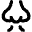 Nose Smell Icon from Micro Line Set