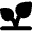 Sprout Icon from Micro Solid Set