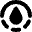 Water Drop 1 Icon from Micro Solid Set