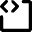 Code Block Icon from Micro Line Set