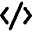 Code Bracket Icon from Micro Line Set