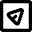 Send Email Square Icon from Micro Line Set