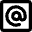 Mention Account Username Email Address Icon from Micro Line Set