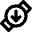 Watch Circle Download Icon from Micro Line Set