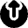 Arrow Upload Send Icon from Micro Solid Set