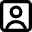User Square Icon from Micro Line Set