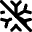 Snow Flake Cross Icon from Micro Line Set
