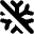 Snow Flake Cross Icon from Micro Solid Set