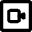 Webcam Video Square Icon from Micro Line Set