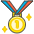 1st Place Medal Emoji from Kawaii Emoji Set