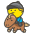 Horse Racing Emoji from Kawaii Emoji Set
